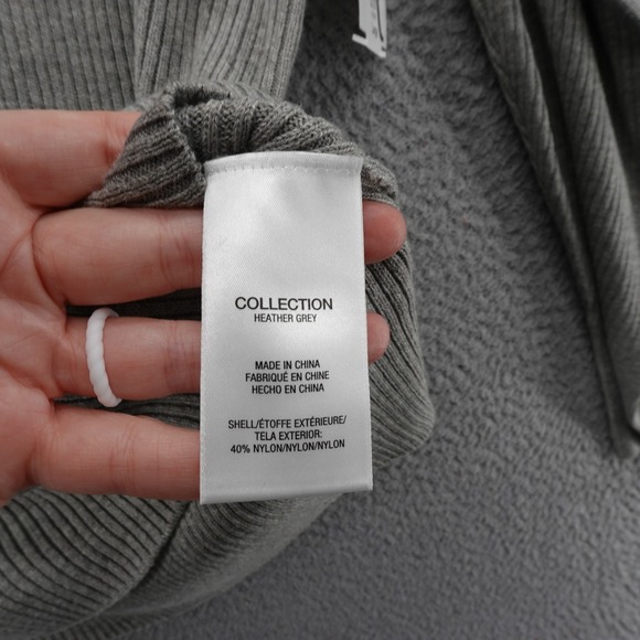 Joes Jeans Womens Heather Grey Ribbed Puff Sleeve Sweater Size Large NEW - Picture 10 of 12